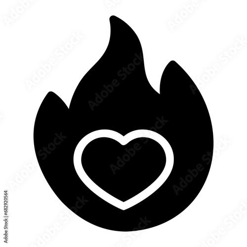 love glyph icon