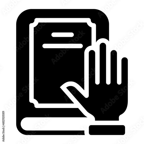 principle glyph icon