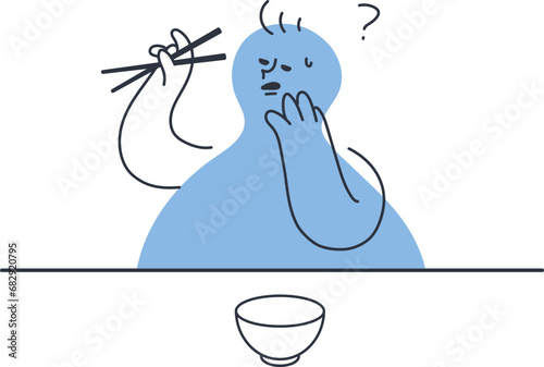 箸の使い方が分からない人