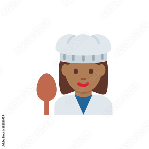 Woman Cook: Medium-Dark Skin Tone