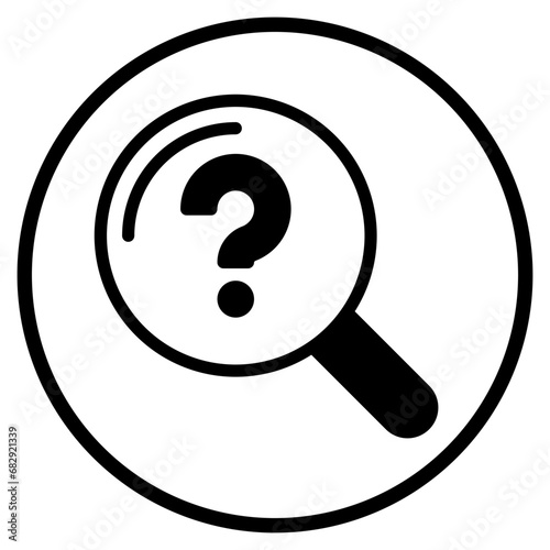 curiosity glyph icon