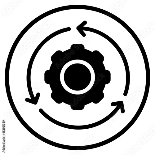 integration glyph icon