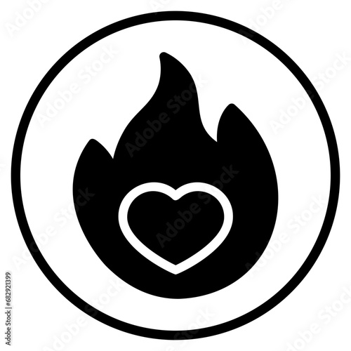 love glyph icon