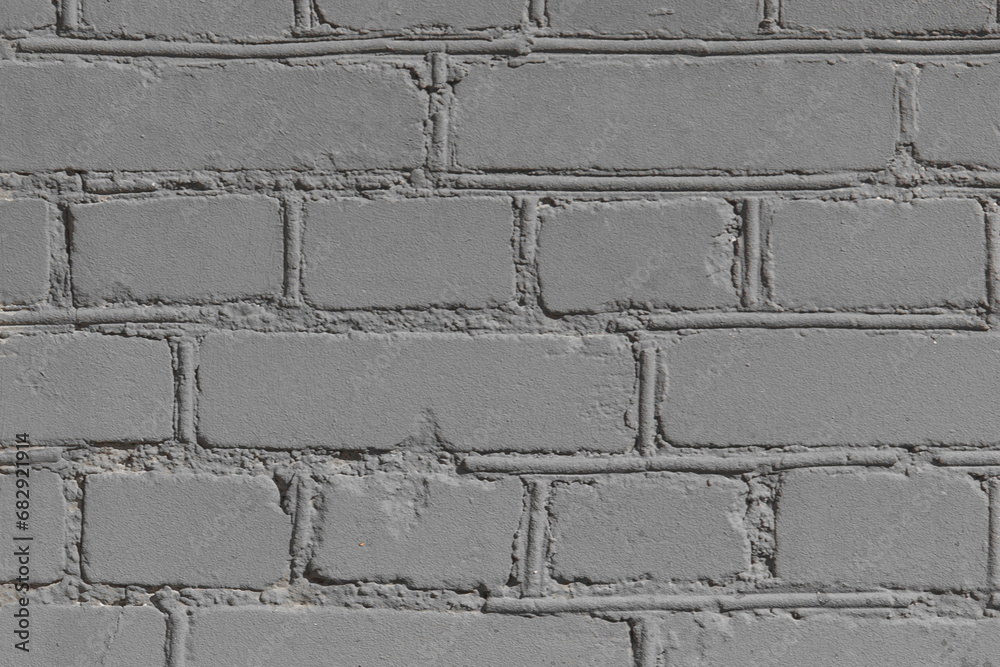 Obraz premium Grey Color Gray Paint Brick Wall Texture Background Structure Backdrop
