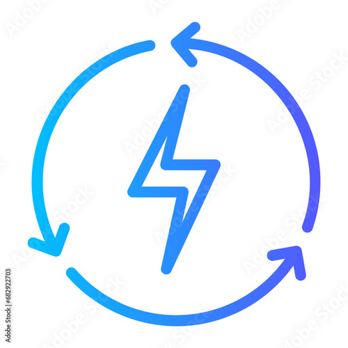 energy gradient icon