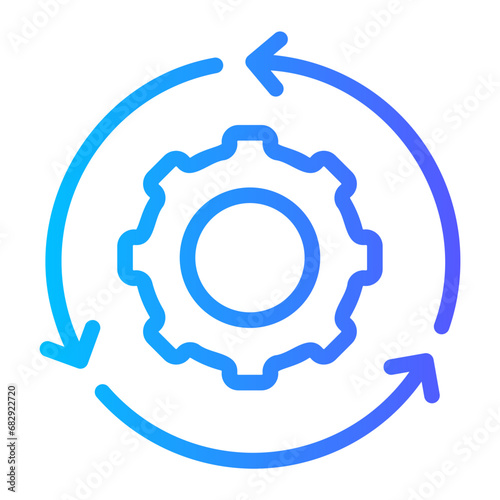 integration gradient icon
