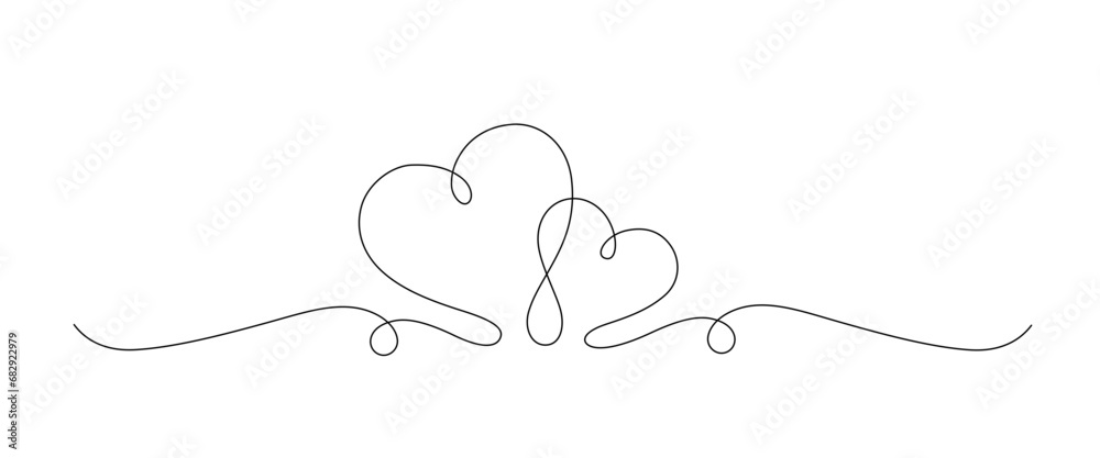 love line art style. line art heart. valentine, wedding, anniversary vector elements love line art style. line art heart. valentine, wedding, anniversary vector elements