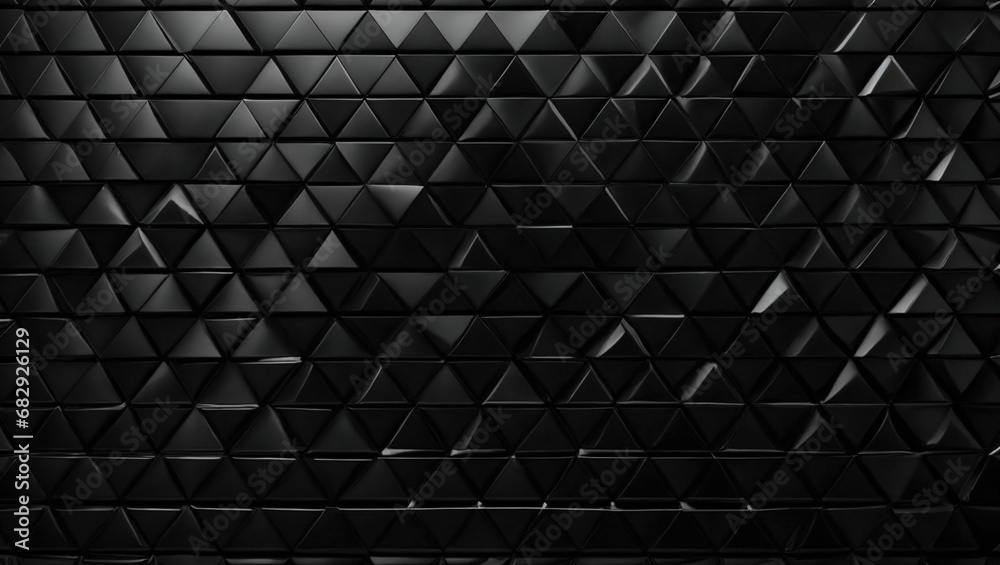 Black Triangular background. Glossy Triangle Background. 3D Illustration Black Triangular background. Glossy Triangle Background. 3D Illustration