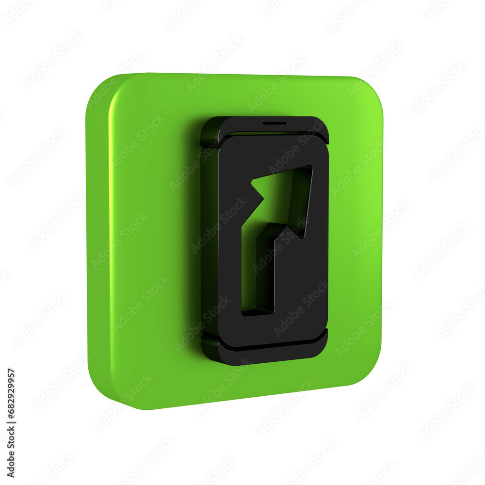 Black Infographic of city map navigation icon isolated on transparent background. Mobile App Interface concept design. Geolacation concept. Green square button. Black Infographic of city map navigation icon isolated on transparent background. Mobile App Interface concept design. Geolacation concept. Green square button.