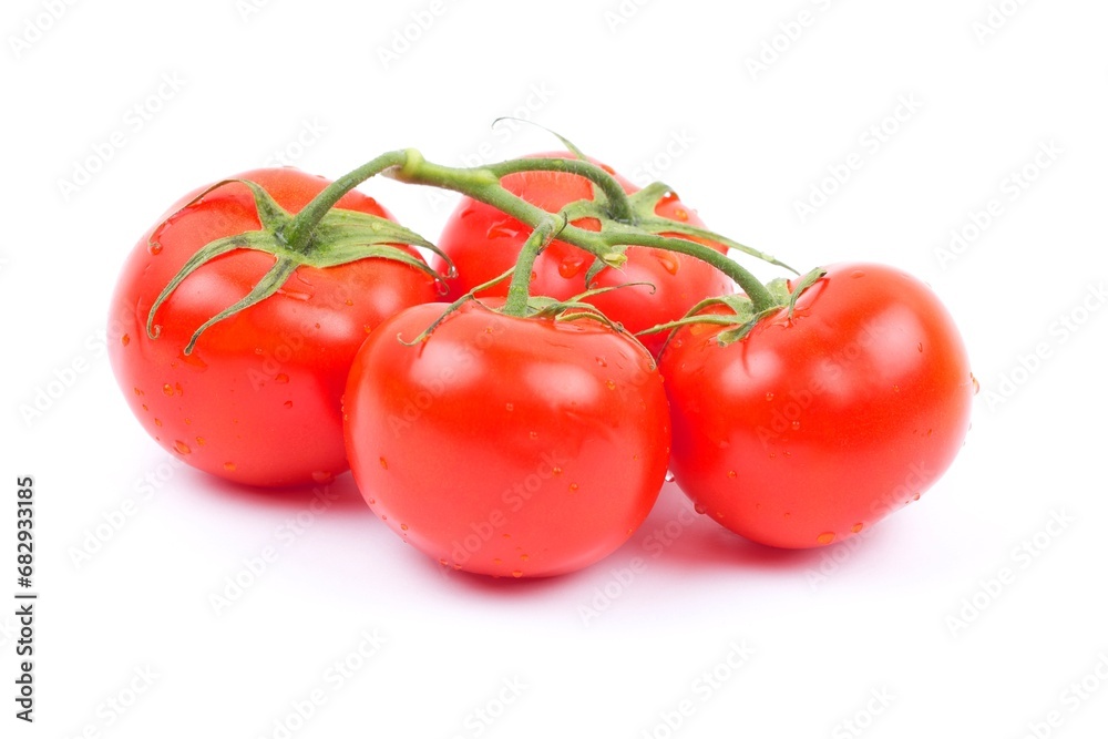 Fresh tomatoes on a white background Fresh tomatoes on a white background
