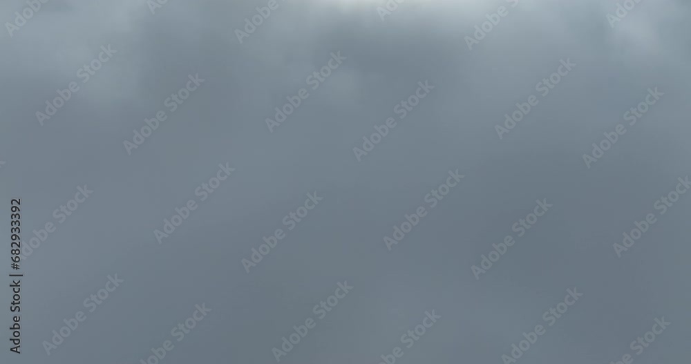 Drone flight above clouds during a misty sunrise morning Drone flight above clouds during a misty sunrise morning