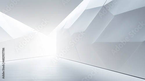 Abstract design white wall background, For art texture, presentation design or web design and web background. Generative AI.
