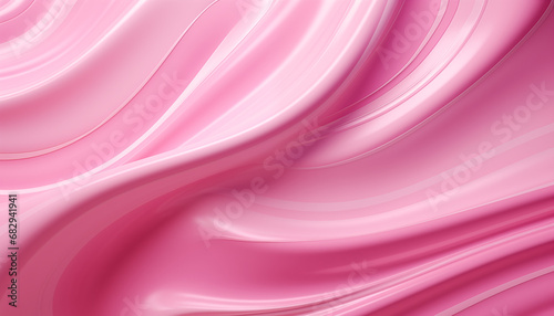 Pink abstract wave. AI generated
