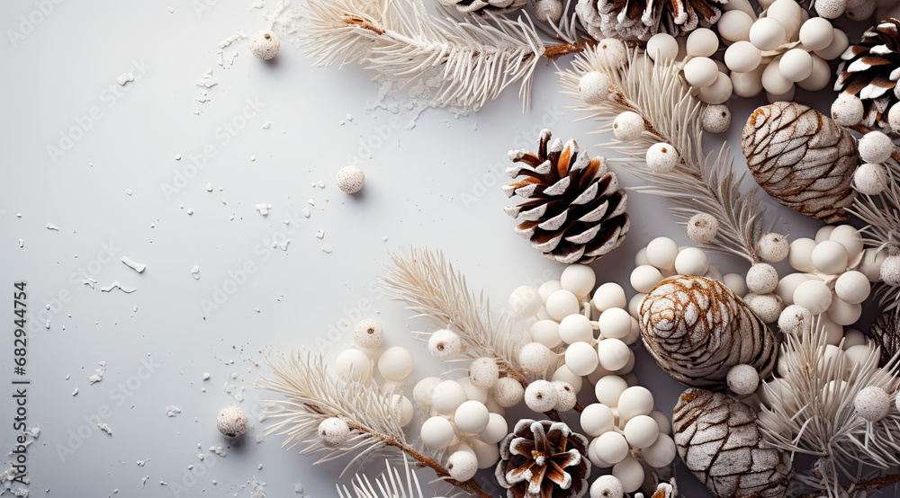 Obraz premium pine tree with pine cones close up 