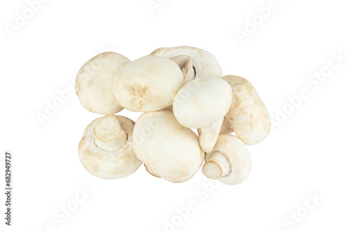 champignon mushroom, pile of champignon mushroom isolated from background