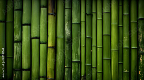 green bamboo background generativ ai