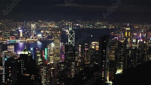 Wallpaper Mural Hongkong urban city skyline with skyscraper in China, Asia. Torontodigital.ca