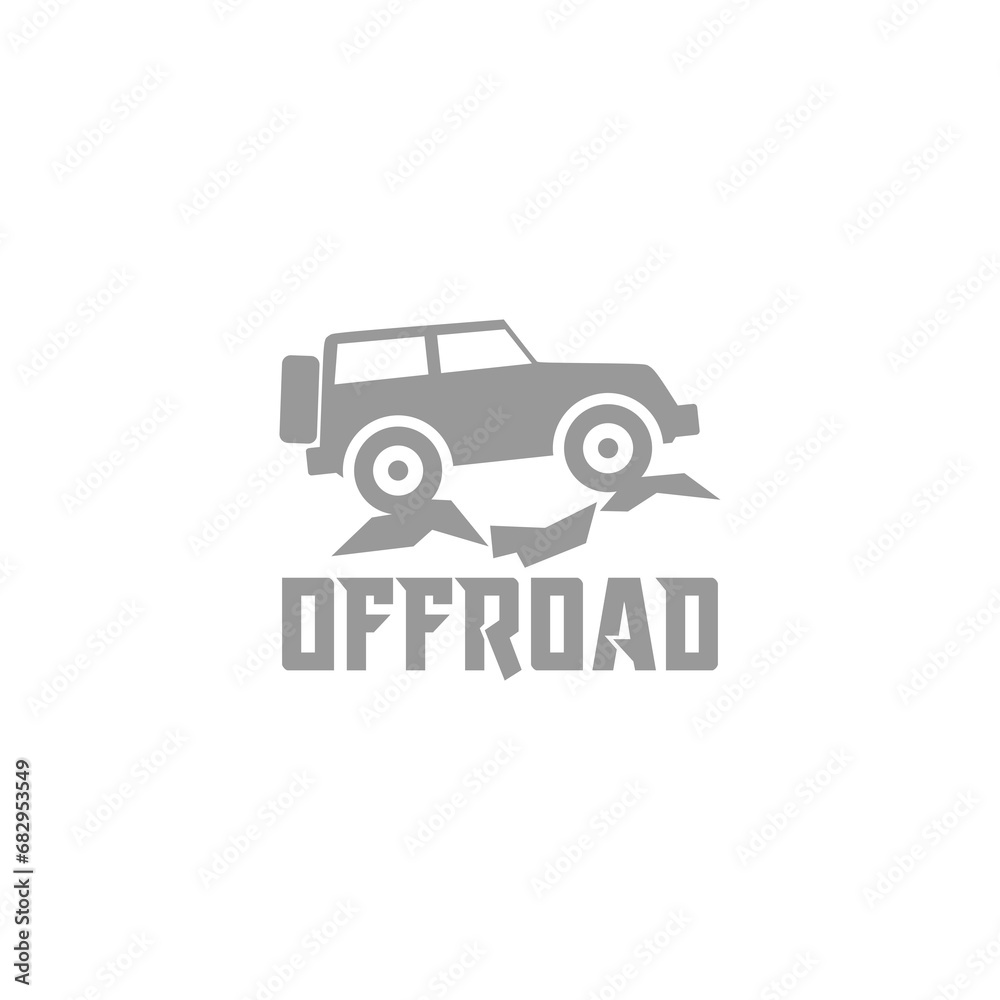 Off road truck icon isolated on transparent background