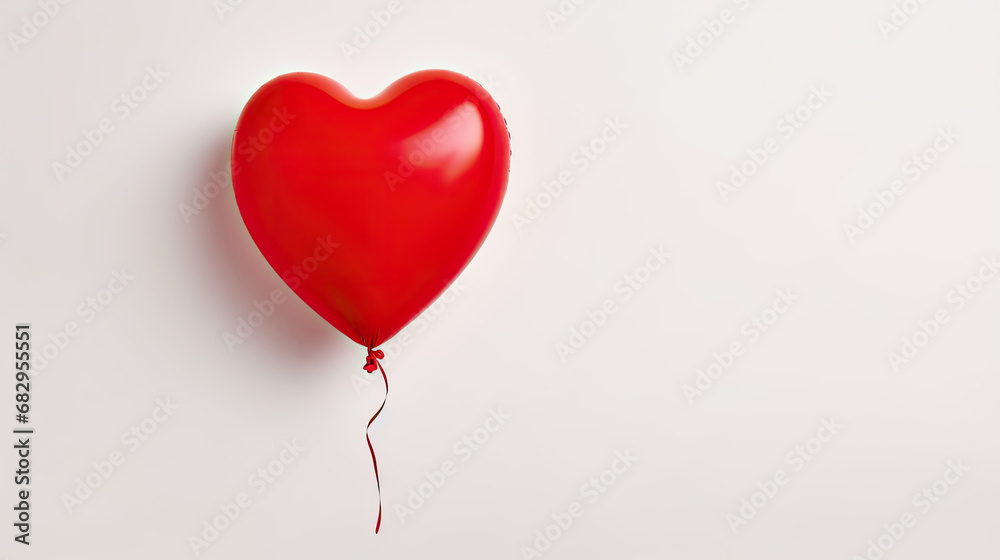 Red heart shaped balloon, Valentine's day Banner Red heart shaped balloon, Valentine's day Banner