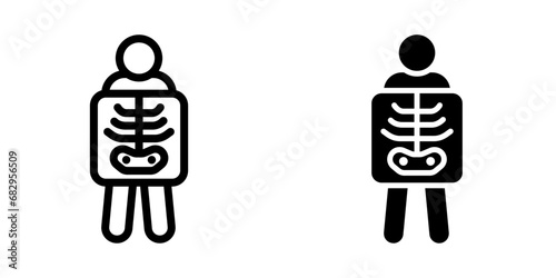 X-ray Icon. symbol for mobile concept and web design. vector illustration