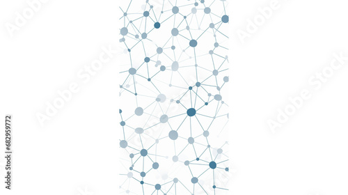 Neural network seamless pattern. Neural network of nodes and connections on white background