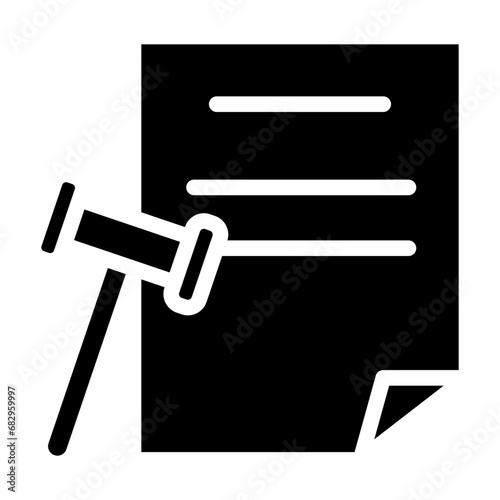 crime glyph icon