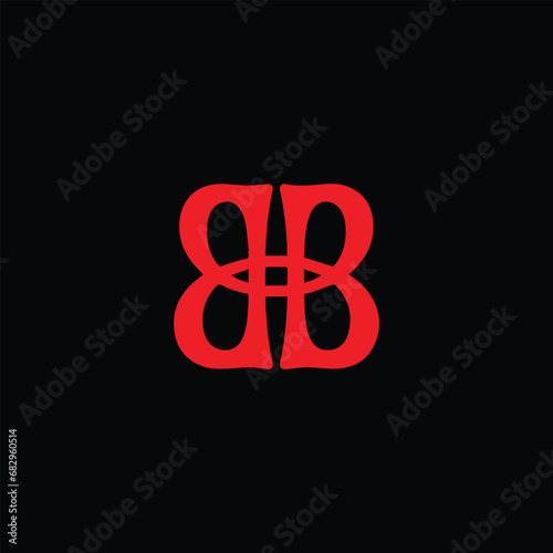 letters bb logo design vector format