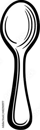 Kitchen Cooking Utensils Spoon-3 Sketch Vintage Outline Icon in Hand-drawn Style