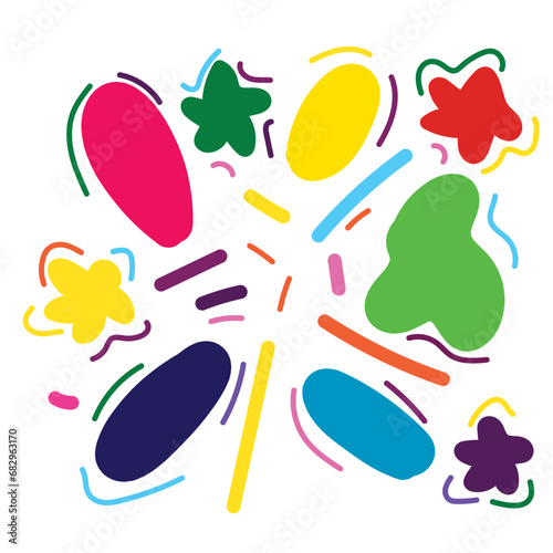 Fireworks of various color