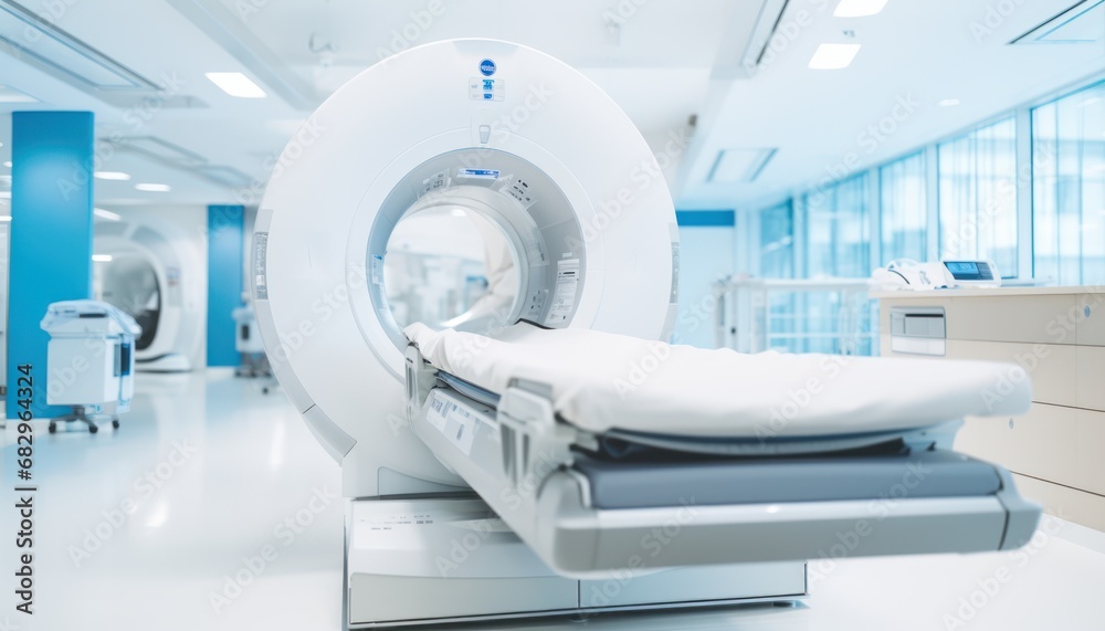 The Healing Haven: A Serene Hospital Room with a Life-Saving Machine as its Centerpiece