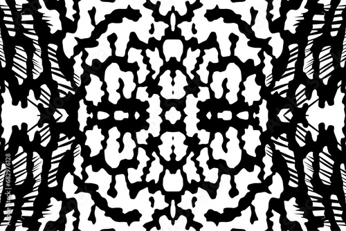 Artistic Motifs Pattern Inspired by Symphysodon or Discus Fish Skin, for decoration, ornate, background, website, wallpaper, fashion, interior, cover, animal print, or graphic design element