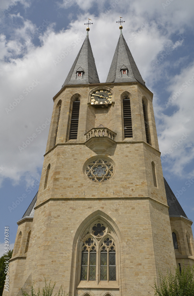Fototapeta premium flonheim, ev. kirche