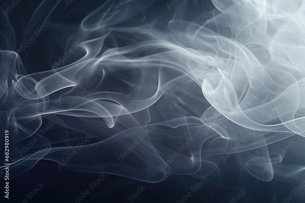 Close up shot of smoke on a black background. Can be used to create a mysterious or dramatic atmosphere in design projects