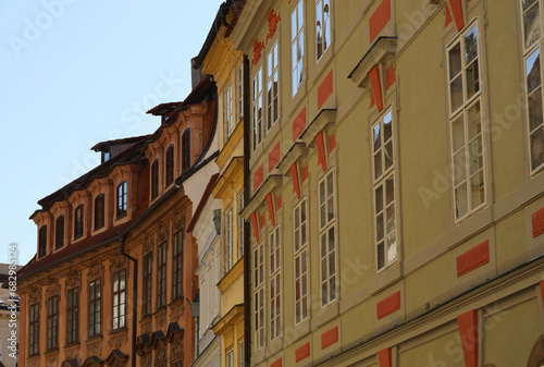 View of the historic buildings in Prague
