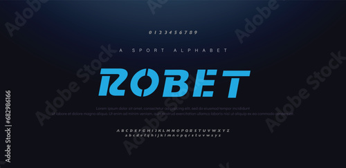 Robet Modern alphabet fonts. Typography, Technology, Lettering, Elegant, Fashion, Designs, Serif fonts, Uppercase. Vector illustration