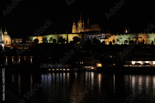 Night view of the small town of Prague © Stefano