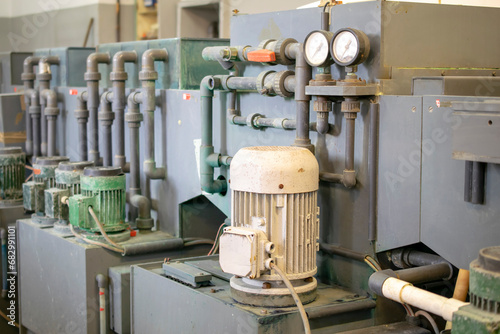 electric pump motors of industrial machines