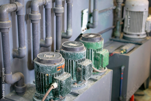 electric pump motors of industrial machines