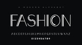 Fashion , a modern alphabet lowercase font. minimalist typography vector illustration design