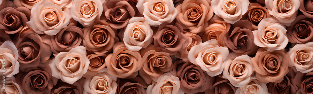 Brown roses background. Beautiful flowers for valentine's day. Colorful background. Brown roses background. Beautiful flowers for valentine's day. Colorful background.