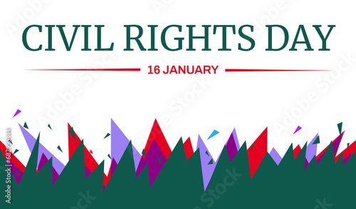 This illustration design is perfect for celebrating Civil Rights Day on 15th January. Its also suitable for social media post. web poster style photo