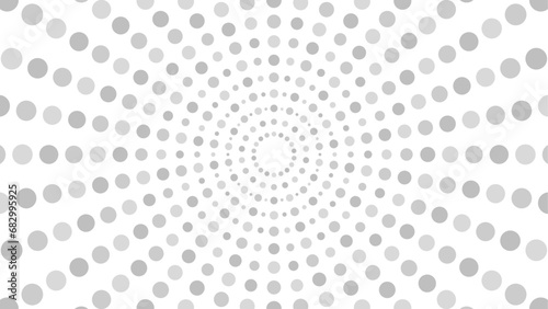 放射状に広がる水玉模様の背景