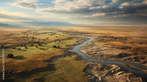 Steppe, bird's eye view