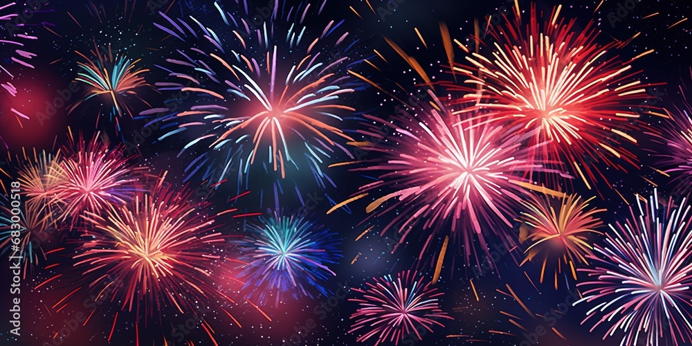 Fire work explosion at night sky, a device containing gunpowder and other combustible chemicals that causes a spectacular explosion when ignited, used typically for display or in celebrations Fire work explosion at night sky, a device containing gunpowder and other combustible chemicals that causes a spectacular explosion when ignited, used typically for display or in celebrations