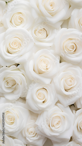 White roses background. Beautiful flowers for valentine s day. Colorful background.