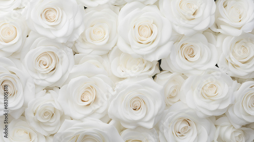 White roses background. Beautiful flowers for valentine's day. Colorful background.