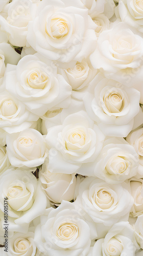 White roses background. Beautiful flowers for valentine's day. Colorful background.