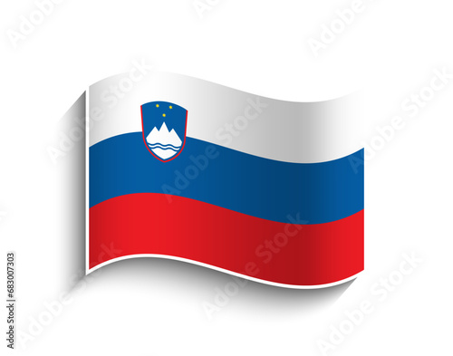 Vector Slovenia waving Flag Icon Free Download Vector Slovenia waving Flag Icon - GFXLoad