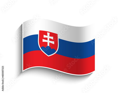 Vector Slovakia waving Flag Icon Free Download Vector Slovakia waving Flag Icon - GFXLoad