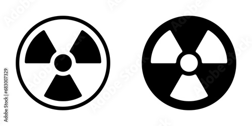 Radiation icon. symbol for mobile concept and web design. vector illustration
